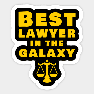 Best lawyer in the galaxy Sticker